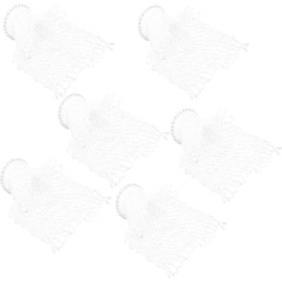 6 stuks Biljartzakken Wit Nylon 7,2 cm Diameter Duurzaam Pooltafel Netten voor Biljarttafel white