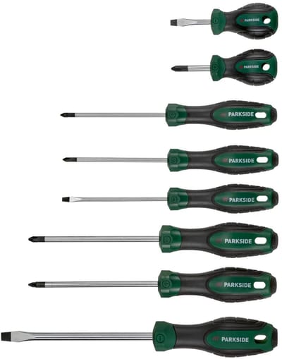 Parkside Schroevendraaierset 8 delig - Met magnetische punt