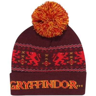 Harry Potter Gryffindor Unisex Beanie - rood/geel - Standard