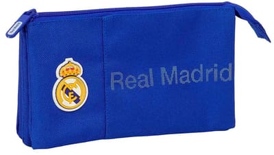 Safta Real Madrid 22x12x3 Cm Triple Etui Blauw Man