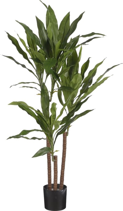 Mica Decorations Kunstplant - Dracaena - groen - in pot - 100 cm - Kunstplanten/nepplanten