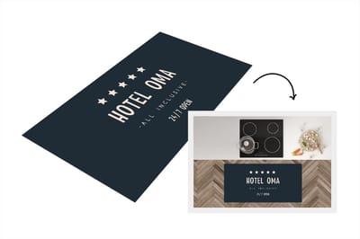 Keukenloper - Loper keuken - Oma - Hotel oma all inclusive 24/7 open - Spreuken - Quotes - 120x60 cm - Keukenloper vinyl