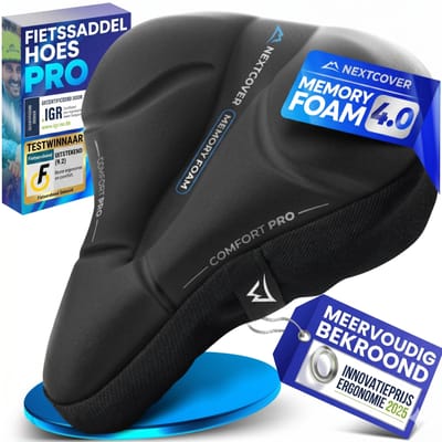 Nextcover CoverPro Zadelhoes - Memory Foam 4.0 - Ergonomisch - Cityfiets