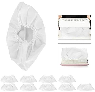 Fyearfly 10 stks Nail Dust Collector Bag, Wit Niet-geweven Nail Schoonheid Polijsten Stof Collect Bag, Vuil Vacuüm Zuigmachine Schoonmaak Accessoire, voor Thuis & Nagels Salon (10 stuks)