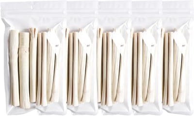 Hamster kauwspeelgoed - Hout snacks - Tanden slijpen - Natuurlijk materiaal - 6 stuks - Houtkleur