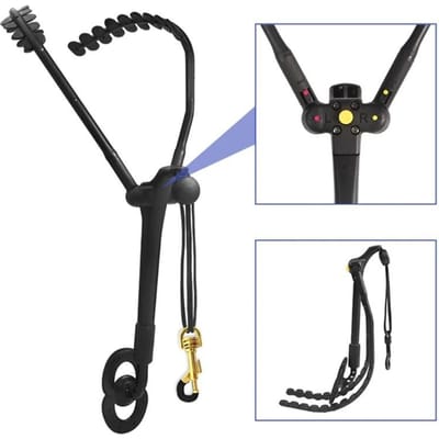Sangle de cou réglable pour saxophone Crochet de sangle pour la région du cou du saxophone Protections pour saxophone Zone cervicale Cordon idéal pour saxophone alto saxophone soprano gray