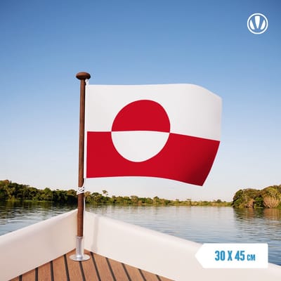 Vlag Groenland 30x45cm