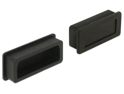 Poortbeschermer voor DVI (v) poorten / zwart
