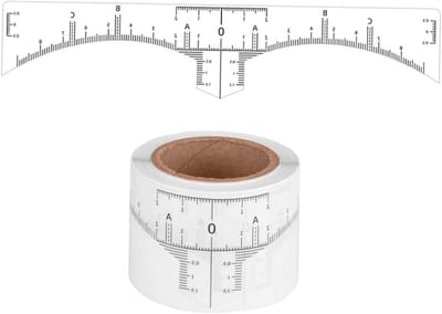 Wenkbrauw Liniaal Set - Make-up Hulpmiddel - Nauwkeurig Vormgeven - 50 Stuks Inclusief - 19.5x4.1cm - Zoals Getoond