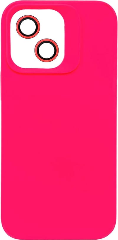 Casemania Hoesje Geschikt voor Apple iPhone 11 - Roze - Liquid Siliconen Back Cover - Met Camera Lens Protector