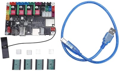Dailygoods- Besturingskaart 4 Assen - Graveermachine Besturingskaartkit - A4988 Stappenmotor - CNC Controller - 12V-24V 10A - Maximale Graveersnelheid 30.000 mm/min