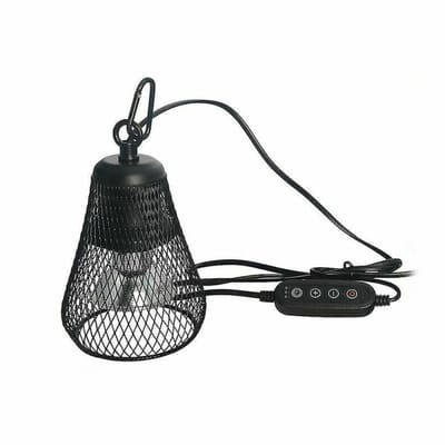 JeiibrZui Warmtelamp Voor Reptielen - Reptielenlamp - Uva En Uvb Licht + Regelbare Dimfunctie - 1 Stuk - Zwart