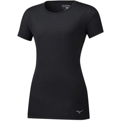 Mizuno Alpha Vent Dames Zwart T-Shirt