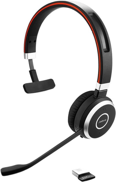 Draadloze Headset voor Professionals met USB-Adapter - Comfortabel voor de Hele Dag