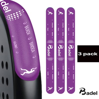 Badel® Padel Protector Sticker – 3 Stuks – Lichtgewicht Frame Bescherming – Geen Invloed op Balans