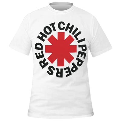 Red Hot Chili Peppers - Red Asterisk Heren T-shirt - 2XL - Wit