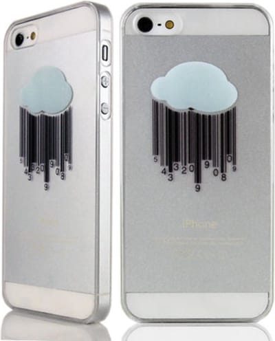 Peachy Doorzichtig wolk hoesje geschikt voor iPhone 5 5s en iPhone SE 2016 Transparante hardcase