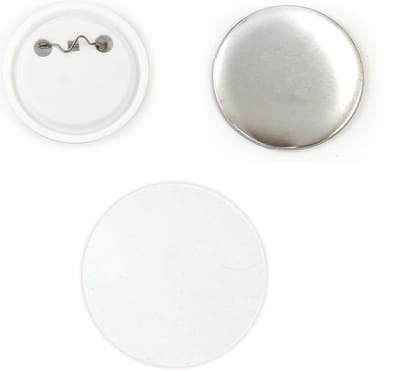 PixMax badgecomponenten - wit - 58 mm - 100 stuks