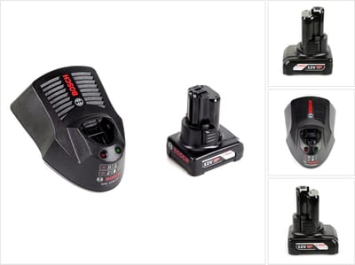 Bosch starterset 12V met GBA 1x accu 6,0Ah + snellader