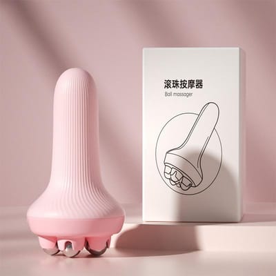 Rolmassageapparaat Voor Benen Spierontspanning Buikvorming Rolbal Wrijven Buik Interne Beweging roze