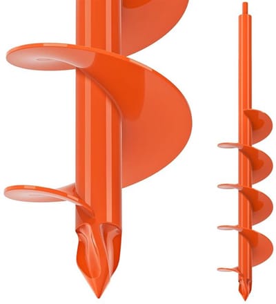 Professionele Grondboor voor Tuin, 31 x 7.5 cm - Ideaal voor Plantgaten, Heesters en Postpalen, Geschikt voor 10mm Hex Aansluiting