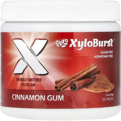 Xylitol Kauwgom, Kaneel, 100 Stuks, 5.29 oz (150 gr)