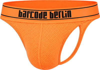Barcode Berlin Thong Iver Neonorange - MAAT S - Heren Ondergoed - String voor Man - Mannen Thong