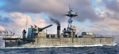 HobbyBoss Modelbouwpakket Militaire voertuigen - 86519 HMS General Wolfe WWII – Lord Clive-klasse – Brits Monitor Plastic - 1:350 - Modelbouw
