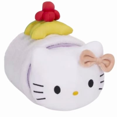 Hello Kitty (Paars) Sushi Roll Pluche Knuffel 25 cm