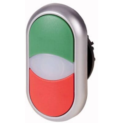 Eaton 216698 M22-DDL-GR Dubbele drukknop Verlicht 2 knoppen Groen, Rood 1 stuk(s) Piece