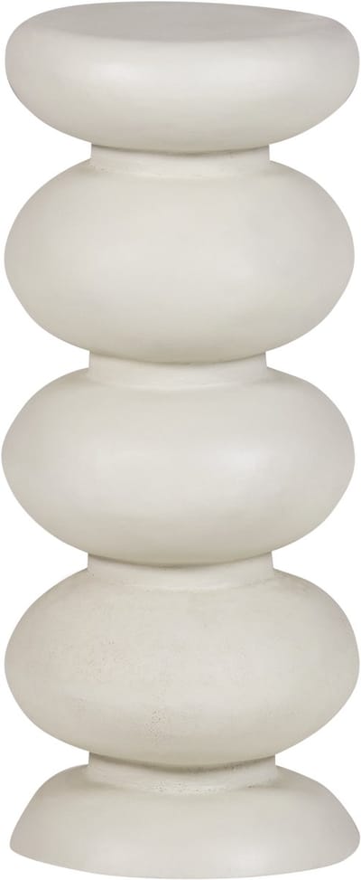 WOOOD Brilo Bijzettafel - Metaal - Creme - 69x29x29