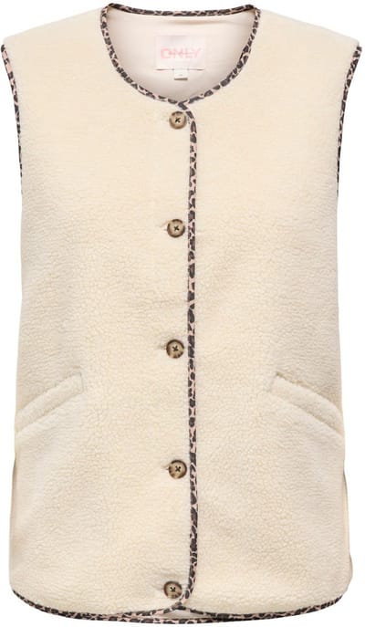 Only Baby Life Teddy Vest Dames - Maat L