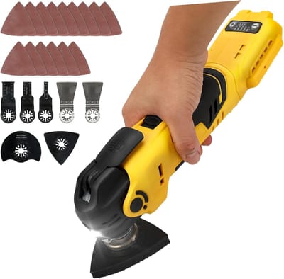 Oscillerend Multitool Zonder Boren met 20 Accessoires voor Zagen, Schuren en Polijsten