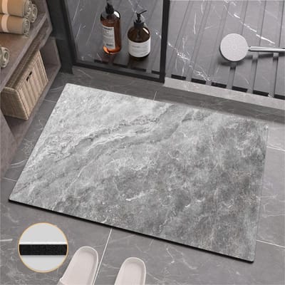 Nordische Marmer Diatomeeënaarde Mat Toilet Toilet Sneldrogend Vocht absorberend Voetmat Huis Badkamer Antislip Mat Y23147YY-40 * 60Cm