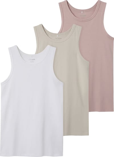 NAME IT - TKFTANK TOP 3P SOLID NOOS - Meisjes - Onderhemden