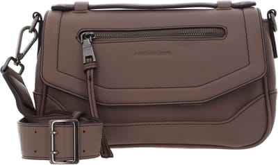 FREDsBRUDER Leren Schoudertas Bestie Flap Crossbody Bag Dark Taupe