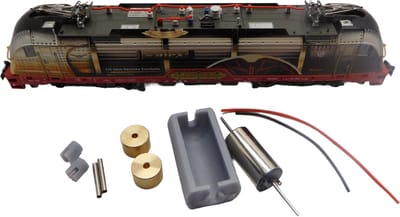 micromotor NF044C motor ombouwset voor Fleischmann DB BR 182, BR 183, BR 190, u.a.