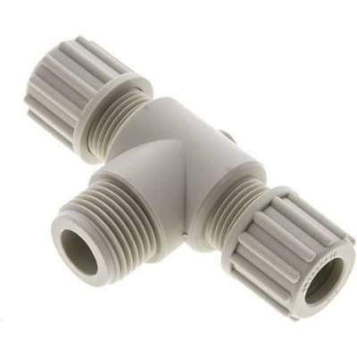 12x10mm En G1/2'' PP T-Vormige Knelfitting Met Buitendraad 10 Bar