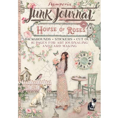 Junk Journal Book "House of Roses"