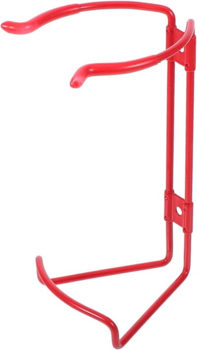 Brandblusser Beugel - Wandhouder Houder - Veiligheid Thuis - Stabiele Ijzeren Constructie - 21x13x10.5cm - Rood