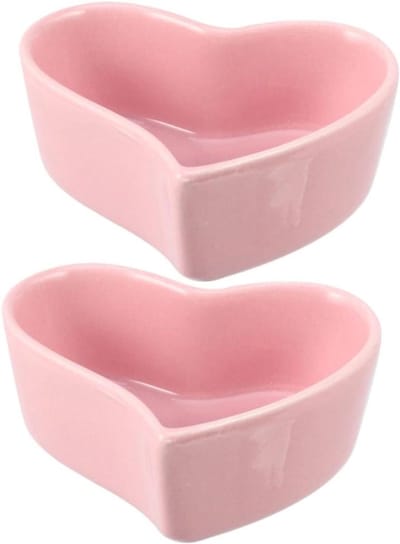 Hamster Voerbakjes - Keramische Bakjes - Knaagdier Voeren - Anti-kantel functie - 10 cm - Roze