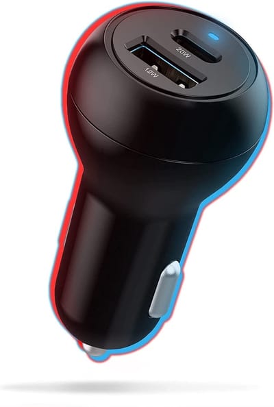 Autolader USB A & USB C - Auto oplader USB - USB C autolader 2 poorten - Auto lader - Sigarettenaansteker USB oplader auto - Snellader