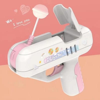 Snoep Lolly Pistool Liefde Verrassing Creatief Speelgoed Vriendin Cadeau Vriend Vriendin ! Snoepcadeau Voor Vriend Kinderen roze
