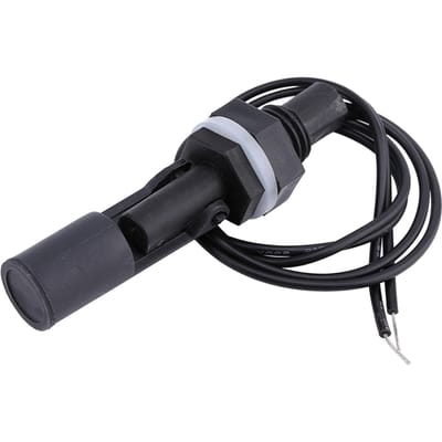 Capteur de niveau d'eau à flotteur horizontal monté sur le côté pour aquarium black