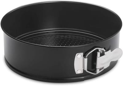 Springvorm - Taartvorm Bakvorm - Taarten Bakken - Uitneembare Bodem - 8 Inch - Zwart