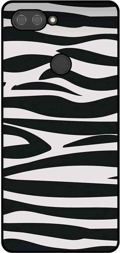 Smartphonica Telefoonhoesje Geschikt voor Xiaomi Mi 8 Lite met zebra opdruk - TPU backcover case zebra design - Zwart Wit geschikt voor Xiaomi Mi 8 Lite