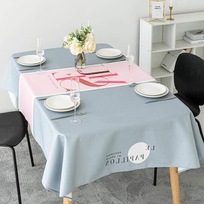 Tafelkleed Katoen - Tafeldoek Waterdicht - Bescherming Tafel - Veegschoon - 180x140cm - Muse