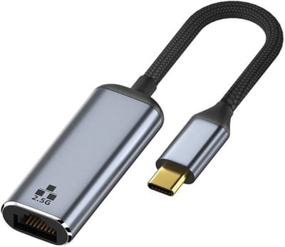 aladdien - Usb C Naar Ethernet Adapter - 2.5G Gigabit Ethernet - Plug