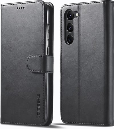 LC.IMEEKE Hoesje - Geschikt voor Samsung Galaxy S24 Hoesje - LC.IMEEKE Luxe Book Case - Zwart