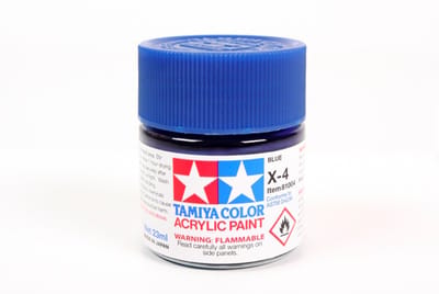 Tamiya Hobbyverf Acrylverf - X-4 Blue - Gloss - Acryl - 23ml Verf potje - 23 ml